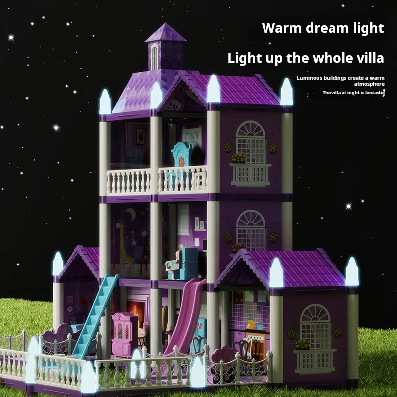 Large Doll House Assembly Villa House 3D Diy Dream Princess Castle Villa Assembly Doll House Set Toy Girl Pretend Family Toy
Large Doll House Assembly Villa House 3D Diy Dream Princess Castle Villa Assembly Doll House Set Toy Girl Pretend Family Toy