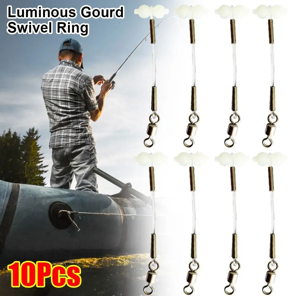 10Pcs New Sea Fishing Luminous Gourd Swivel Ring Glow DIY Gourd Swivel Connector Fishing Group Fishing Supplies
10Pcs New Sea Fishing Luminous Gourd Swivel Ring Glow DIY Gourd Swivel Connector Fishing Group Fishing Supplies