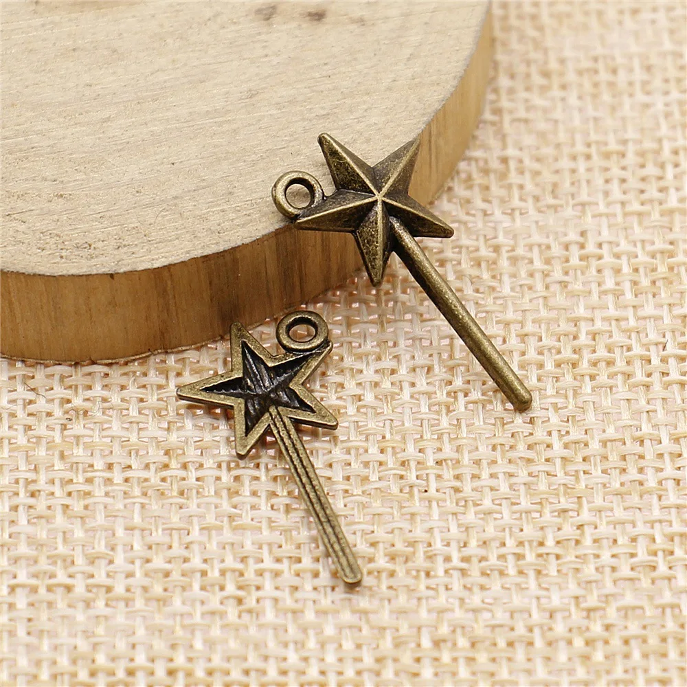 80pcs 25x13mm(0.98x0.51inch) 2 Colors Antique Bronze Color Antique Silver Color Wizard Stick Charms Pendants
80pcs 25x13mm(0.98x0.51inch) 2 Colors Antique Bronze Color Antique Silver Color Wizard Stick Charms Pendants