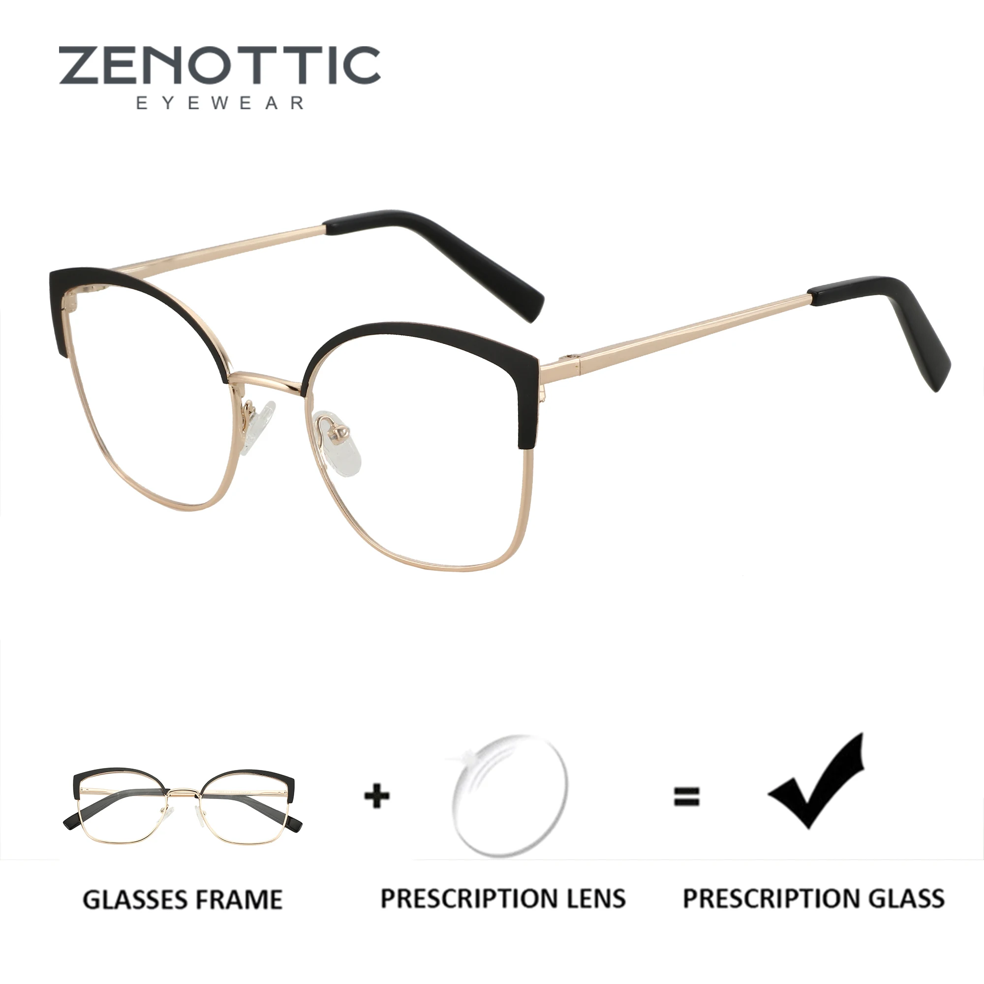 ZENOTTIC (S Size) Cat Eye Prescription Glasses Woman Optical Eyeglasses for Anti Blue Light Photochromic
ZENOTTIC (S Size) Cat Eye Prescription Glasses Woman Optical Eyeglasses for Anti Blue Light Photochromic