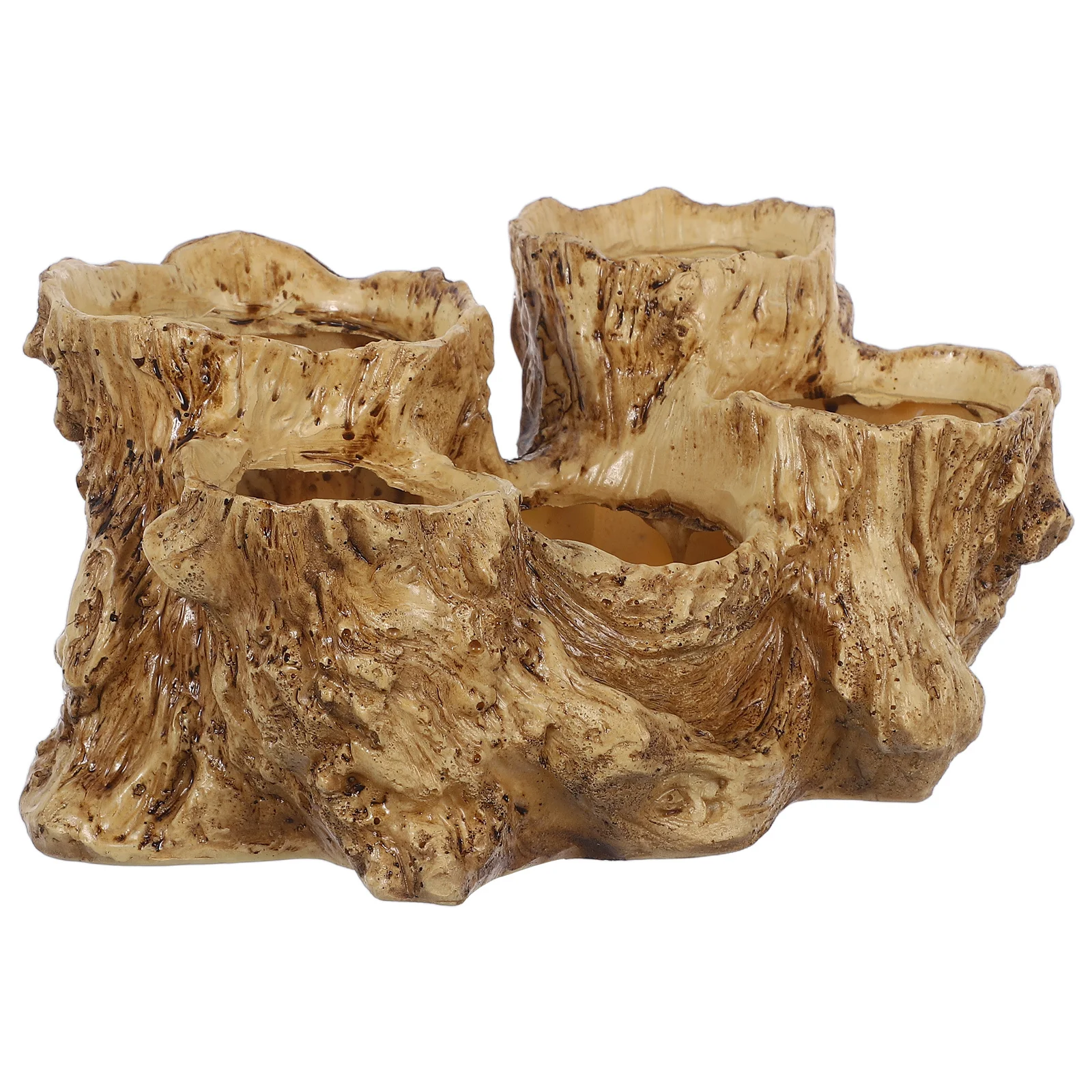 Tree Root-Shaped Succulent Planter Six Holes Resin Bonsai Pot Indoor Garden Cactus Small Plants Creative Ventilation Design
Tree Root-Shaped Succulent Planter Six Holes Resin Bonsai Pot Indoor Garden Cactus Small Plants Creative Ventilation Design