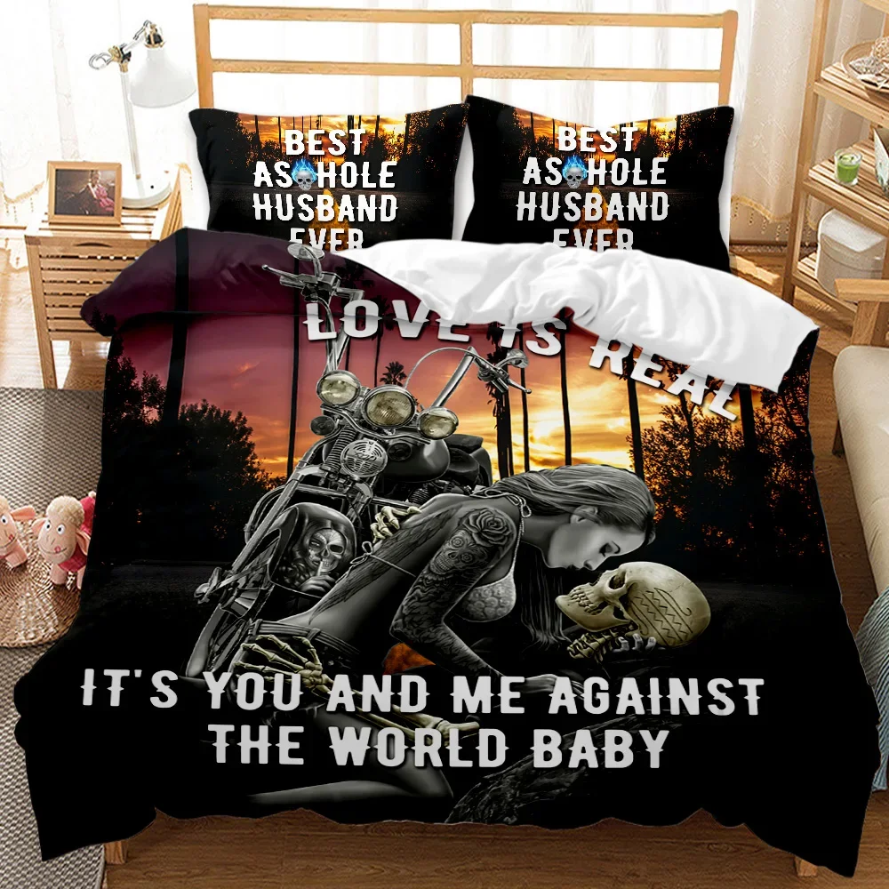 Skull Duvet Cover Set 3D Beauty Skull Gothic Pattern Couple For Lovers Bedding Set Double Queen King Size Polyester Qulit Cover
Skull Duvet Cover Set 3D Beauty Skull Gothic Pattern Couple For Lovers Bedding Set Double Queen King Size Polyester Qulit Cover