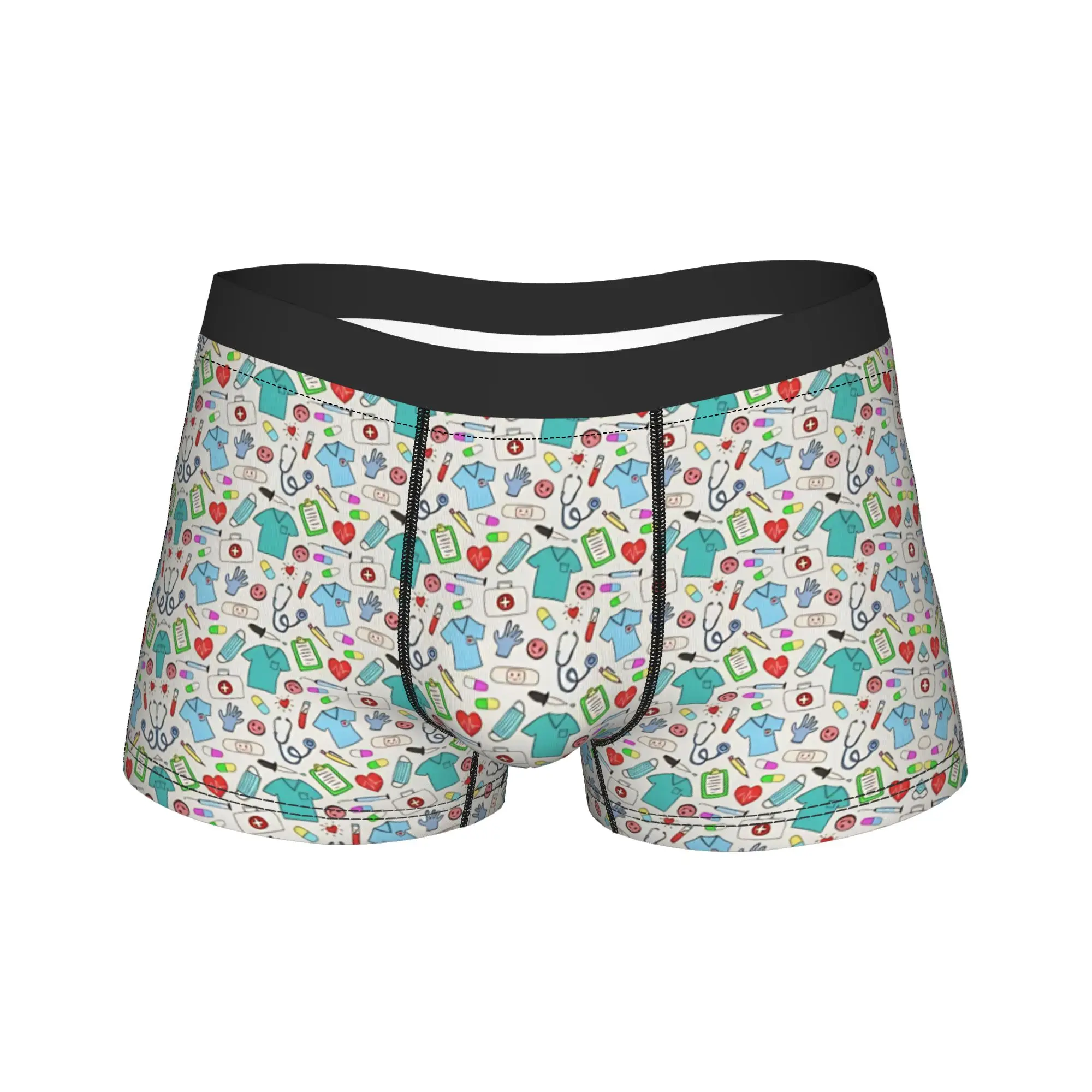 Nurse Colorful Pattern Boxer Brief Medical Underwear Hot Sale Men Comfortable Boxer Shorts Customs Oversize Underpants
Nurse Colorful Pattern Boxer Brief Medical Underwear Hot Sale Men Comfortable Boxer Shorts Customs Oversize Underpants