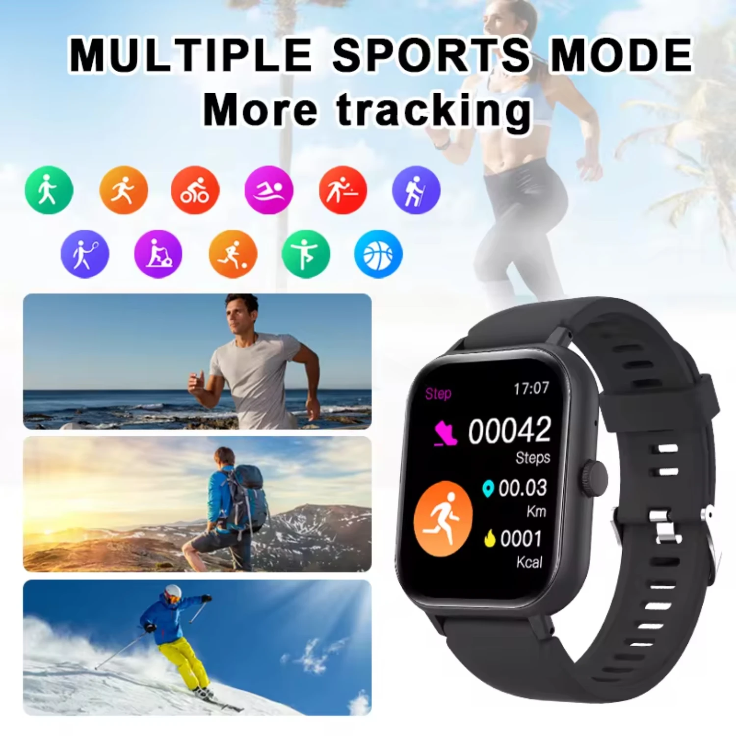 Smart watch,Suitable men and women, wireless calling /dial, multi -Sport , /Andriod
Smart watch,Suitable men and women, wireless calling /dial, multi -Sport , /Andriod