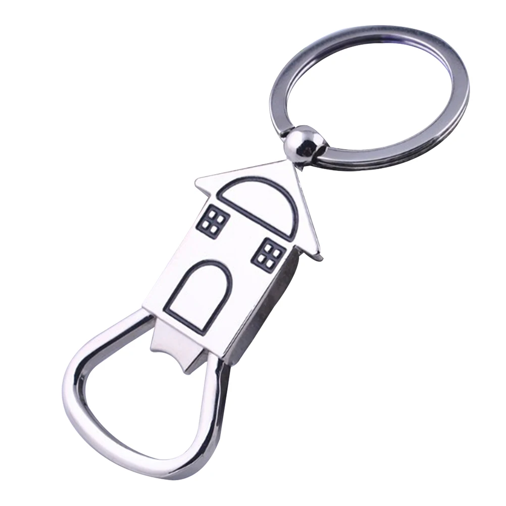 House Shape Bottle Opener Keychain Material Creative Design Metal Alloy Key Ring Beer Lovers Gift Idea
House Shape Bottle Opener Keychain Material Creative Design Metal Alloy Key Ring Beer Lovers Gift Idea