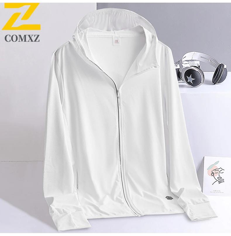 Couple Sports Sun Protection Clothing Summer Cool Breathable Thin Quick Drying Hooded Top UPF 50+ UV Resistant Ice Silk Jacket
Couple Sports Sun Protection Clothing Summer Cool Breathable Thin Quick Drying Hooded Top UPF 50+ UV Resistant Ice Silk Jacket