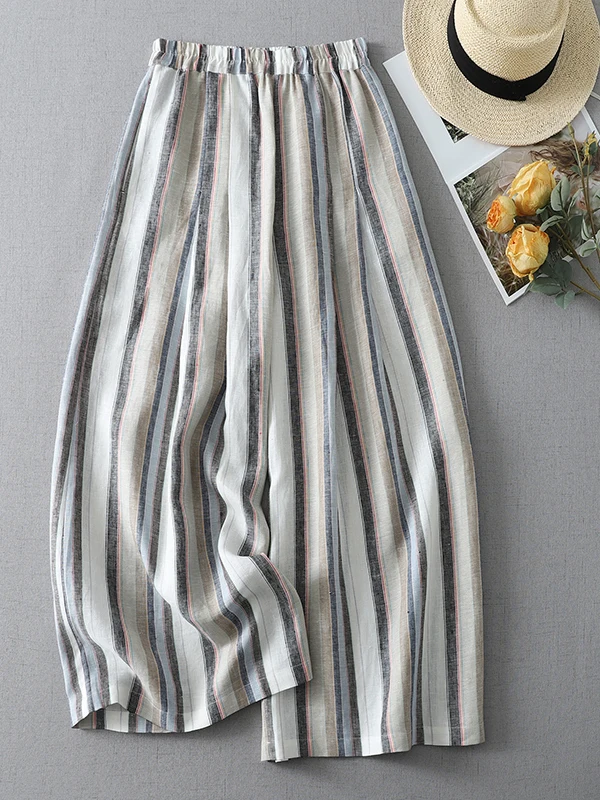 High Waist Wide Leg Striped Casual Pants Women's Summer Loose Drapey Straight Cut Trousers Casual High Waist Pants
High Waist Wide Leg Striped Casual Pants Women's Summer Loose Drapey Straight Cut Trousers Casual High Waist Pants