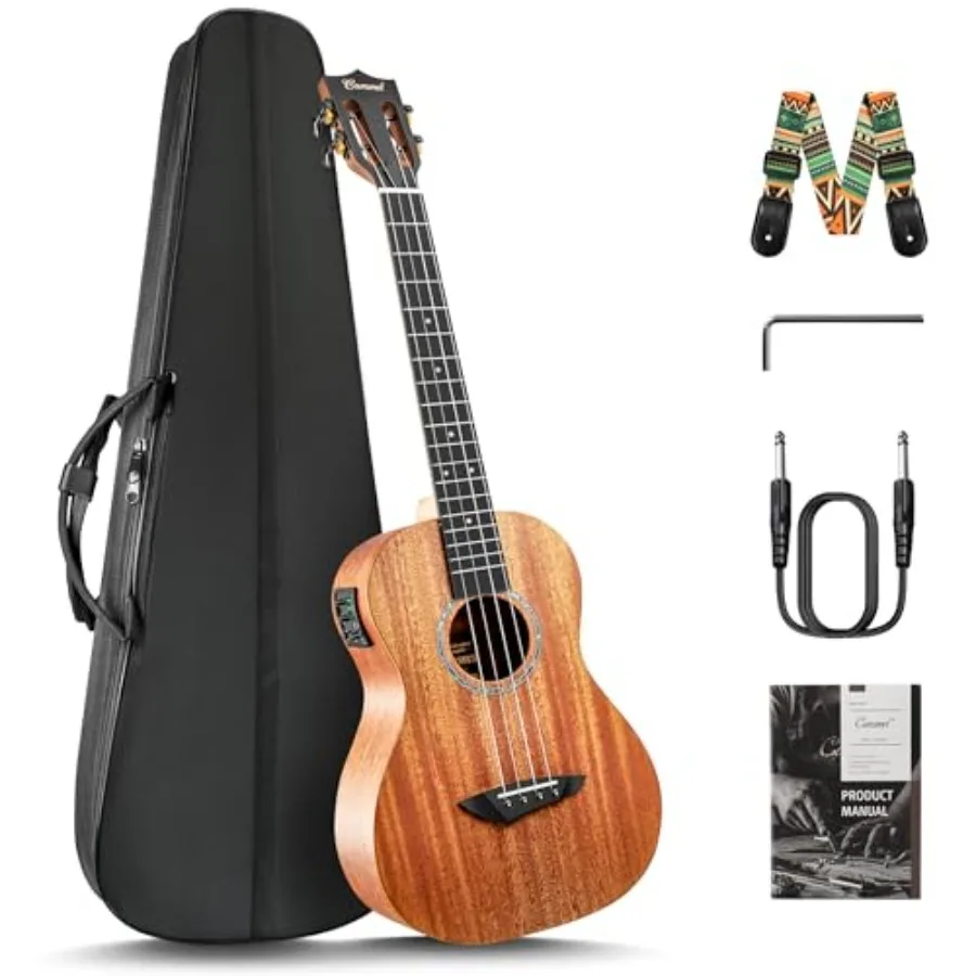 CB402 Baritone Electric Ukulele for studio and live performance, all solid mahogany wood, natural brown finish, rich warm tone
CB402 Baritone Electric Ukulele for studio and live performance, all solid mahogany wood, natural brown finish, rich warm tone
