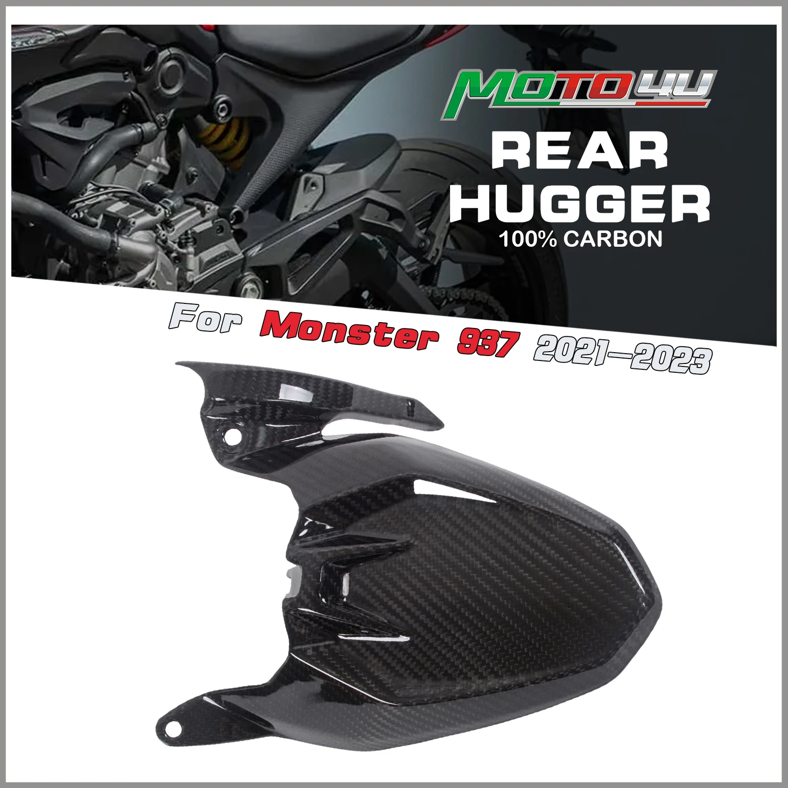 Для Ducati Monster 937 950 Stealth 2021 2022 2023, 100% углеродное волокно, задний Hugger, брызговик саржевого переплетения, обтекатель мотоцикла
Для Ducati Monster 937 950 Stealth 2021 2022 2023, 100% углеродное волокно, задний Hugger, брызговик саржевого переплетения, обтекатель мотоцикла