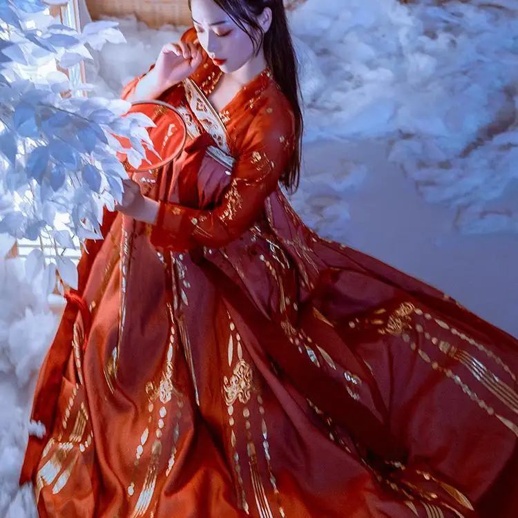 Traditional Hanfu Women Plus Size Ancient Chinese Costume Women Clothes Tang Dynasty Dance Costumes Folk Fairy Dress Red Outfits
Traditional Hanfu Women Plus Size Ancient Chinese Costume Women Clothes Tang Dynasty Dance Costumes Folk Fairy Dress Red Outfits