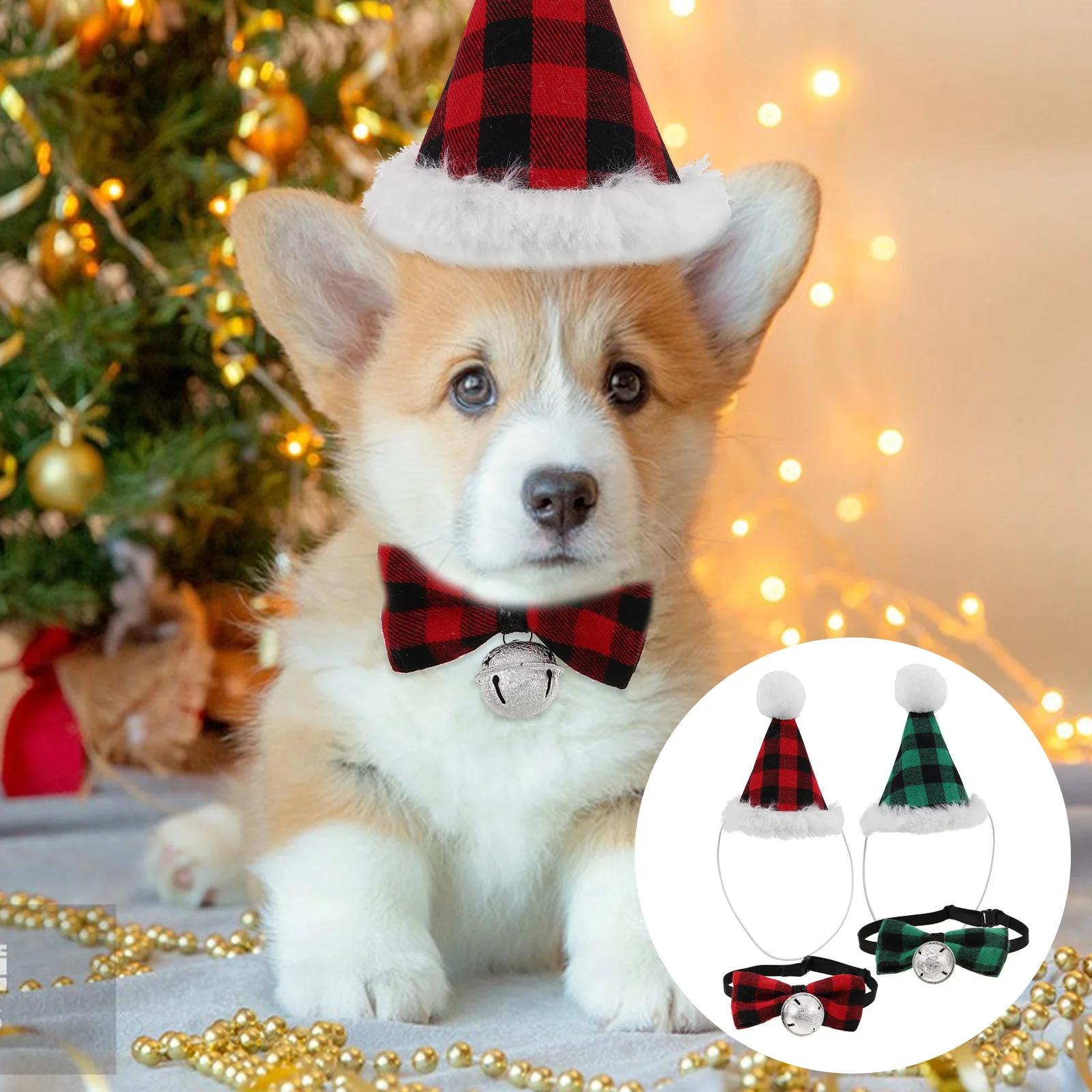 2 set Christmas Hat Bow Tie Set Cat Holiday Costume Accessory For Puppy Party Supplies Festive Decoration Pet Christmas
2 set Christmas Hat Bow Tie Set Cat Holiday Costume Accessory For Puppy Party Supplies Festive Decoration Pet Christmas