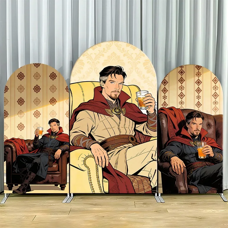 Arch Backdrop Cover Single Side Doctor Strange Vintage Panels Marvel Hero Sitting Party Decoration Photo Booth Background Props
Arch Backdrop Cover Single Side Doctor Strange Vintage Panels Marvel Hero Sitting Party Decoration Photo Booth Background Props