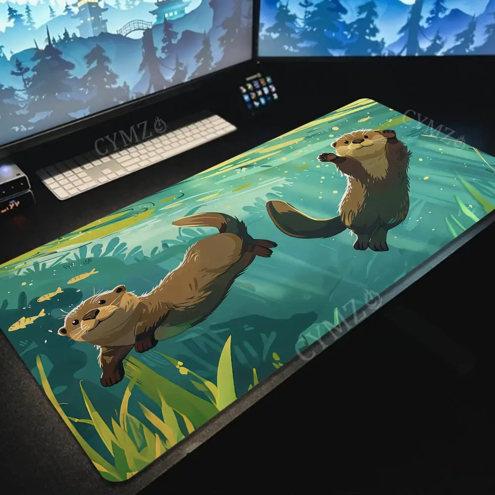 Cute otter anime large Mouse Pad Desk Mat with Stitched Edge Non-Slip desk pad pc accessories gaming mats Office carpet maus pad
Cute otter anime large Mouse Pad Desk Mat with Stitched Edge Non-Slip desk pad pc accessories gaming mats Office carpet maus pad