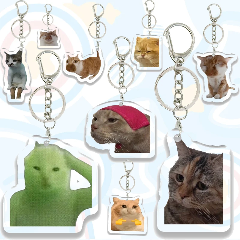 Kawaii Animals Funny Cat Acrylic Keychain Creative Charm Women Cartoon Key Chains Pendant Children Backpack Accessories Toy Gift
Kawaii Animals Funny Cat Acrylic Keychain Creative Charm Women Cartoon Key Chains Pendant Children Backpack Accessories Toy Gift