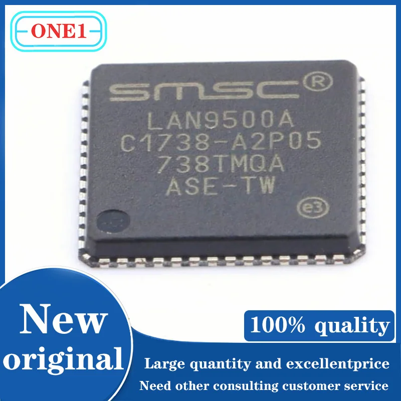 1PCS / lot Новый LAN9500A - ABZJ LAN9500A - ABZJ - TR LAN9500A USB Ethernet USB QFN - 56 - EP (8x8) USB IC ROHS
1PCS / lot Новый LAN9500A - ABZJ LAN9500A - ABZJ - TR LAN9500A USB Ethernet USB QFN - 56 - EP (8x8) USB IC ROHS