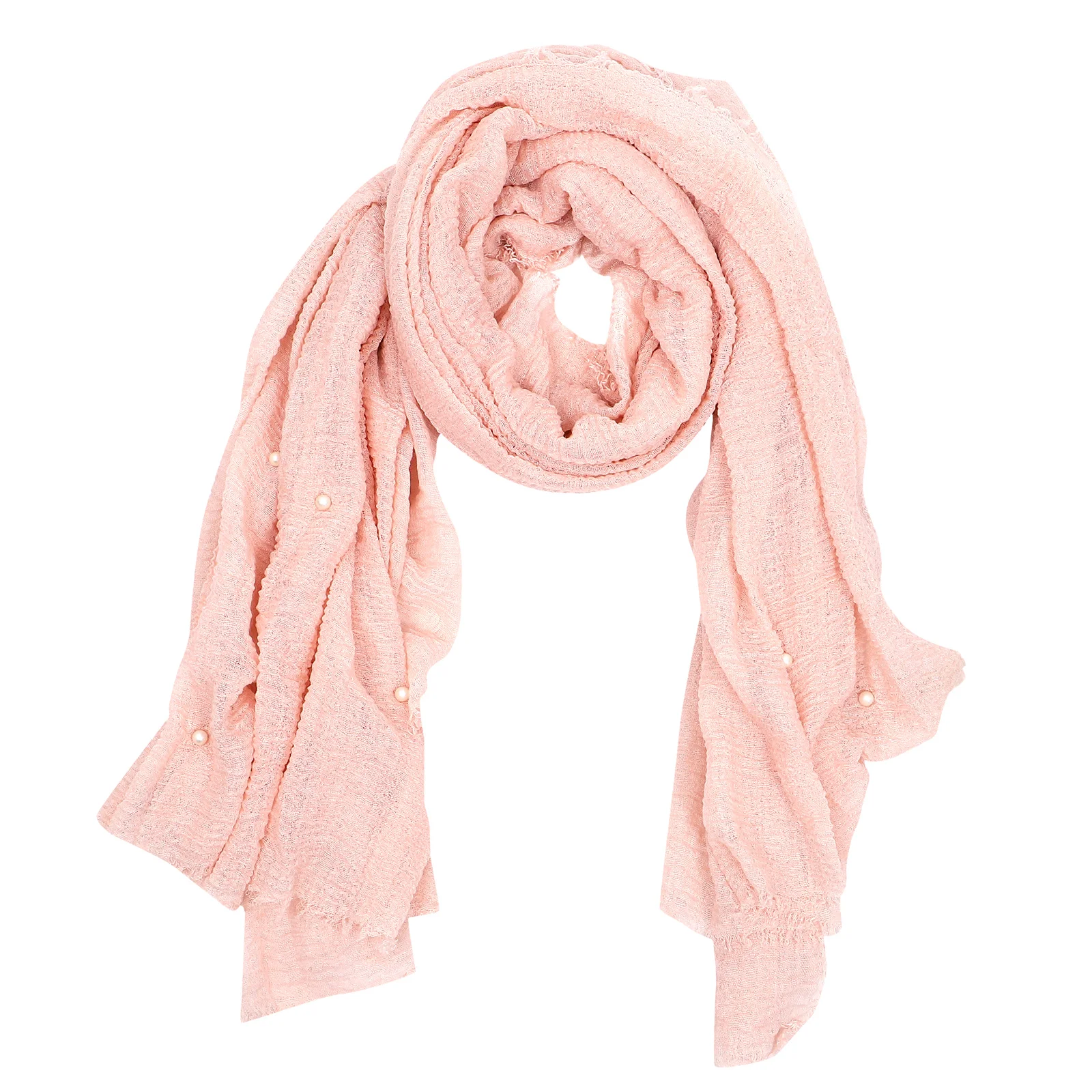 Pearl Decorated Headscarf Comfortable Cotton Material Elegant Ladies Shawl Multi purpose Outdoor Use Thin Scarf
Pearl Decorated Headscarf Comfortable Cotton Material Elegant Ladies Shawl Multi purpose Outdoor Use Thin Scarf