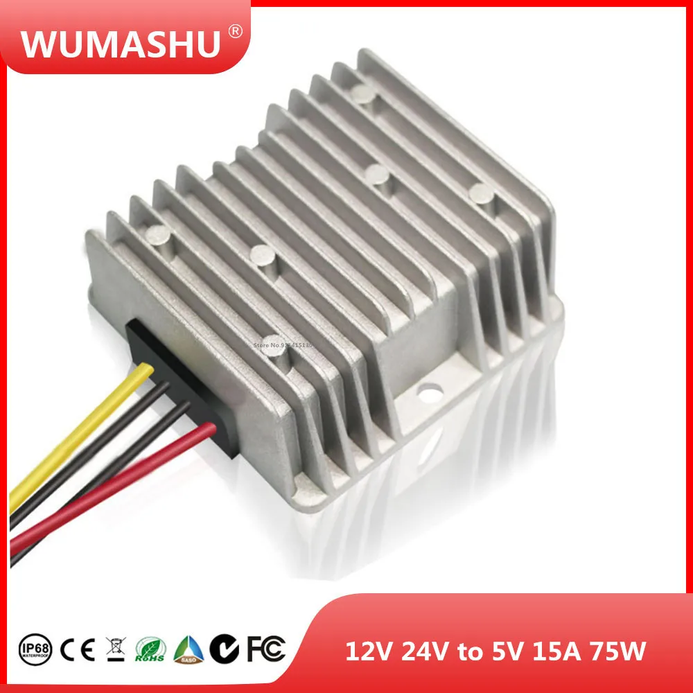 12V 24V to 5V 15A 75W Voltage Regulator Transformer DC DC Converter Step Down Buck Module Power Supply for Car LED Solar Boat
12V 24V to 5V 15A 75W Voltage Regulator Transformer DC DC Converter Step Down Buck Module Power Supply for Car LED Solar Boat