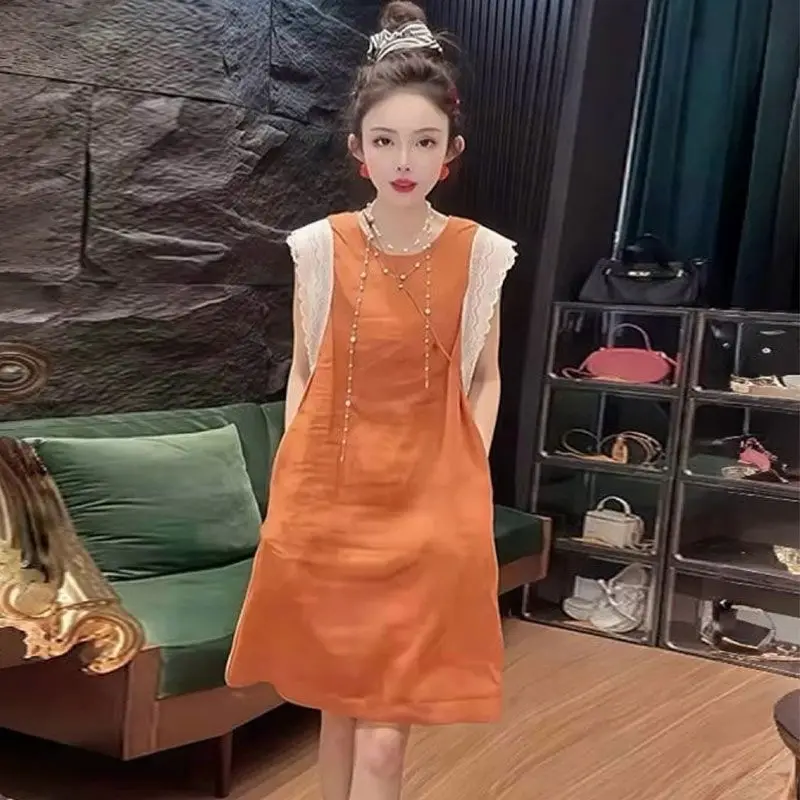 Dopne Chic Антивозрастное платье А-силуэта, лето 2026, модное, с кружевными вставками, с рукавами-крылышками, женское, в стиле ретро, с присборенной талией
Dopne Chic Антивозрастное платье А-силуэта, лето 2026, модное, с кружевными вставками, с рукавами-крылышками, женское, в стиле ретро, с присборенной талией