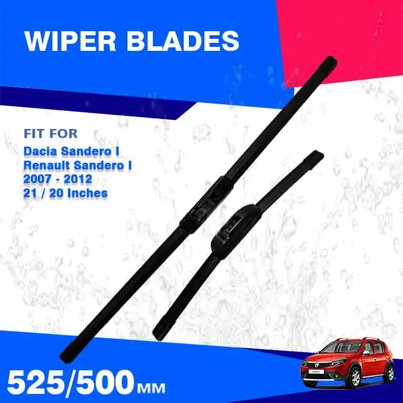 Front Wiper Blades Set Kit For Dacia Sandero 1 MK1 I B90 2007 - 2012 Renault Sandero Stepway Windshield Windscreen Accessories
Front Wiper Blades Set Kit For Dacia Sandero 1 MK1 I B90 2007 - 2012 Renault Sandero Stepway Windshield Windscreen Accessories