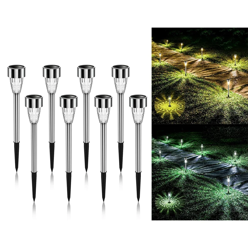 Ultra Bright Solar Lights Outdoor Waterproof 8 Pack, Solar Outdoor Lights Auto On/Off, LED Garden Lights
Ultra Bright Solar Lights Outdoor Waterproof 8 Pack, Solar Outdoor Lights Auto On/Off, LED Garden Lights