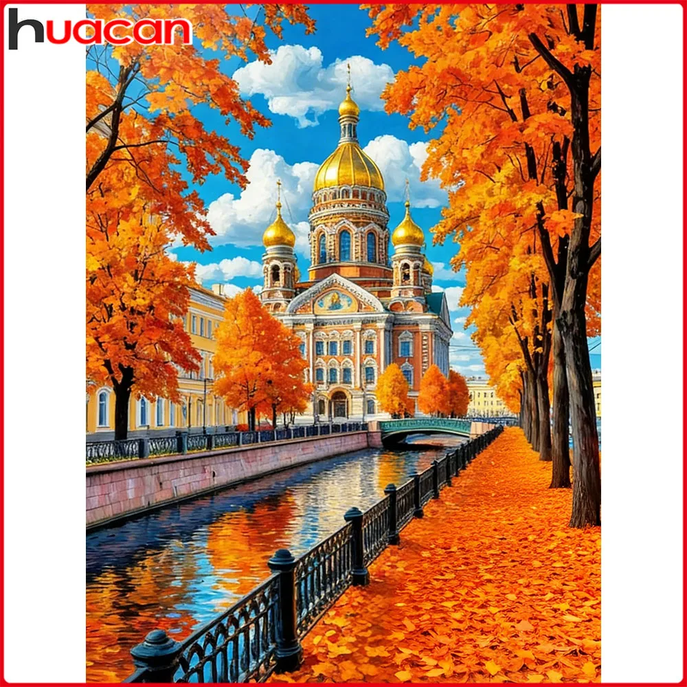 Huacan Full Square Round Diamond Painting Fall Church Building Diamond Mosaic LAndscape Set Picture Of Rhinestones
Huacan Full Square Round Diamond Painting Fall Church Building Diamond Mosaic LAndscape Set Picture Of Rhinestones