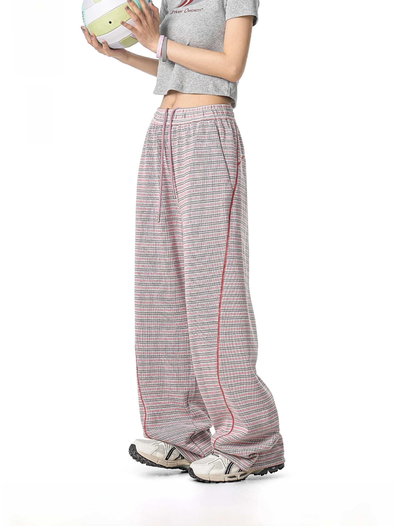 OWOX Deconstructed Color Block Loose Women's Casual Pants Striped Wide Leg Straight Cut Comfortable Fit Summer New Arrival
OWOX Deconstructed Color Block Loose Women's Casual Pants Striped Wide Leg Straight Cut Comfortable Fit Summer New Arrival