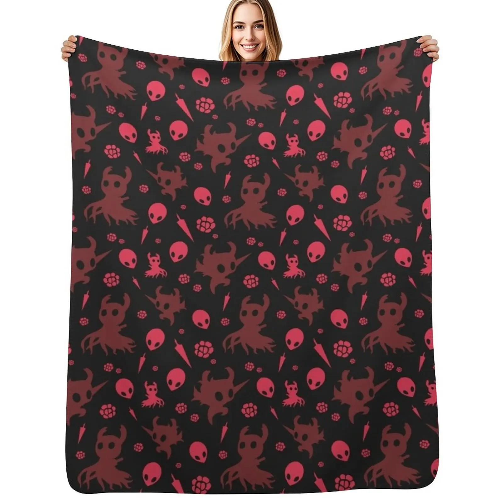 GRIMM Hollow Knight Pattern Throw Blanket Multi Purpose Soft Warm Blanket for Home Travel
GRIMM Hollow Knight Pattern Throw Blanket Multi Purpose Soft Warm Blanket for Home Travel