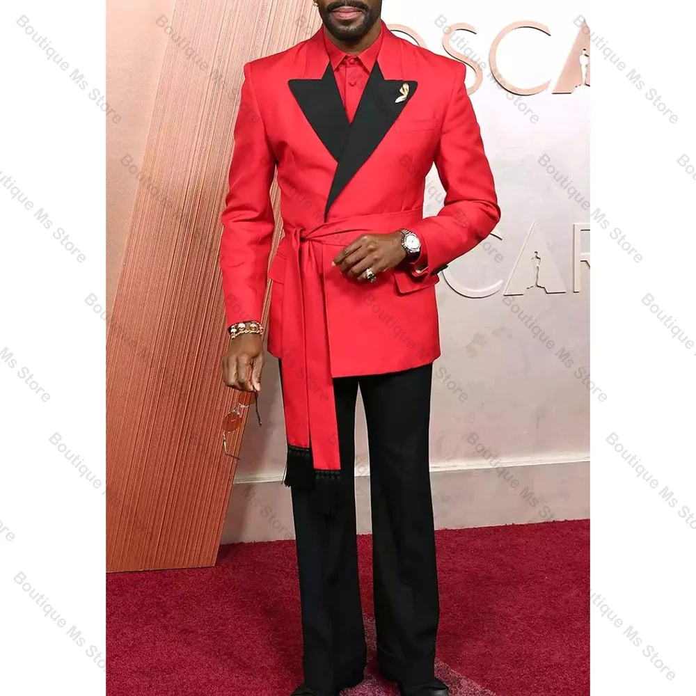 Red Straight Men Suit With Belt Two Pieces(Jacket+Pants) Outfits Casual Party Prom Wedding Set
Red Straight Men Suit With Belt Two Pieces(Jacket+Pants) Outfits Casual Party Prom Wedding Set