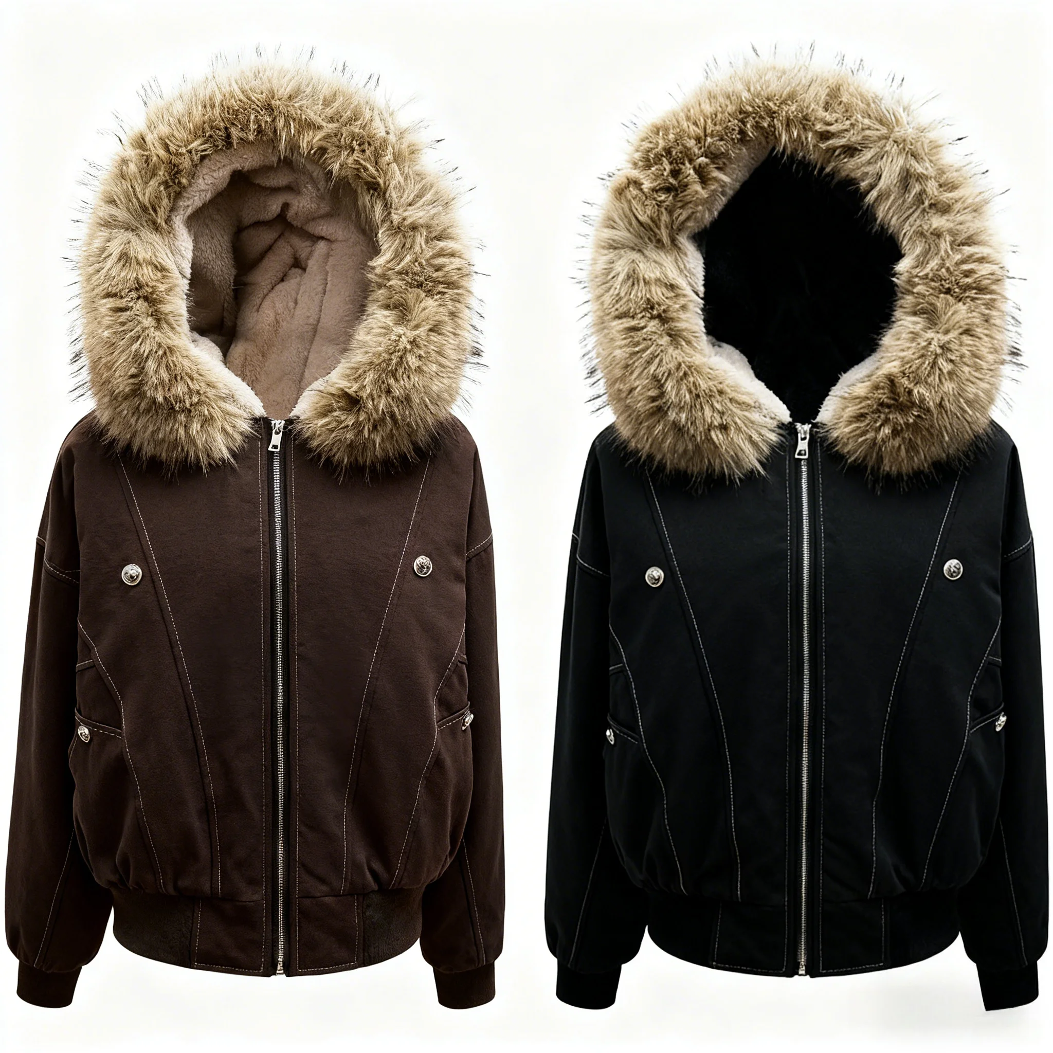 Winter 2000s Aesthetic Black Retro Jacket men Y2k Zip Up Faux Fur Collar Hooded Design Harajuku coat casual Thick Fashion Parkas
Winter 2000s Aesthetic Black Retro Jacket men Y2k Zip Up Faux Fur Collar Hooded Design Harajuku coat casual Thick Fashion Parkas