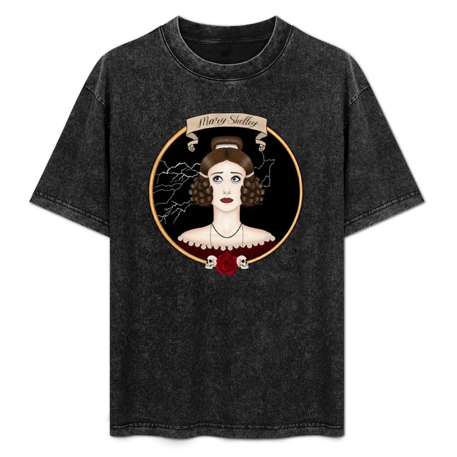 Mary Shelley T-Shirt All Match Print Short Sleeve Top
Mary Shelley T-Shirt All Match Print Short Sleeve Top