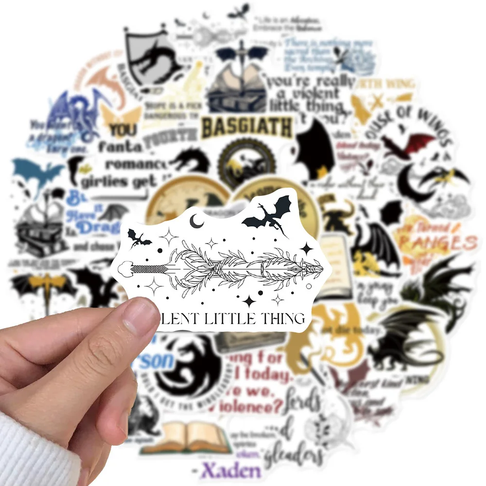 50PCS Fourth Wing Dragon Stickers DIY Phone Notebook Sticker
50PCS Fourth Wing Dragon Stickers DIY Phone Notebook Sticker
