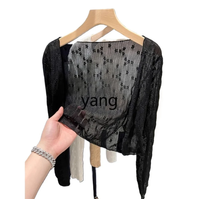 LMM lace cardigan sunscreen clothes women's new summer mesh yarn small shawl suspender with thin cover
LMM lace cardigan sunscreen clothes women's new summer mesh yarn small shawl suspender with thin cover