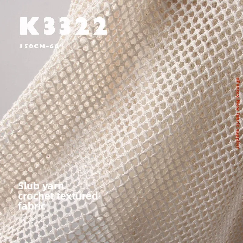 Slub Yarn Perspective Crochet Mesh Fabric for Luggage Weaving Clothing Decoration Cloth Diy By The Meter Sewing Material
Slub Yarn Perspective Crochet Mesh Fabric for Luggage Weaving Clothing Decoration Cloth Diy By The Meter Sewing Material
