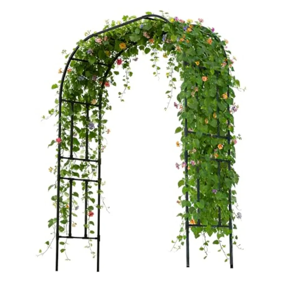 Square Tube Garden Arch Trellis 4.9ft x 1.3ft x 7.9ft Extra Tall Wide PE-coated Metal Arbor for Climbing Plants Outdoor Large W
Square Tube Garden Arch Trellis 4.9ft x 1.3ft x 7.9ft Extra Tall Wide PE-coated Metal Arbor for Climbing Plants Outdoor Large W