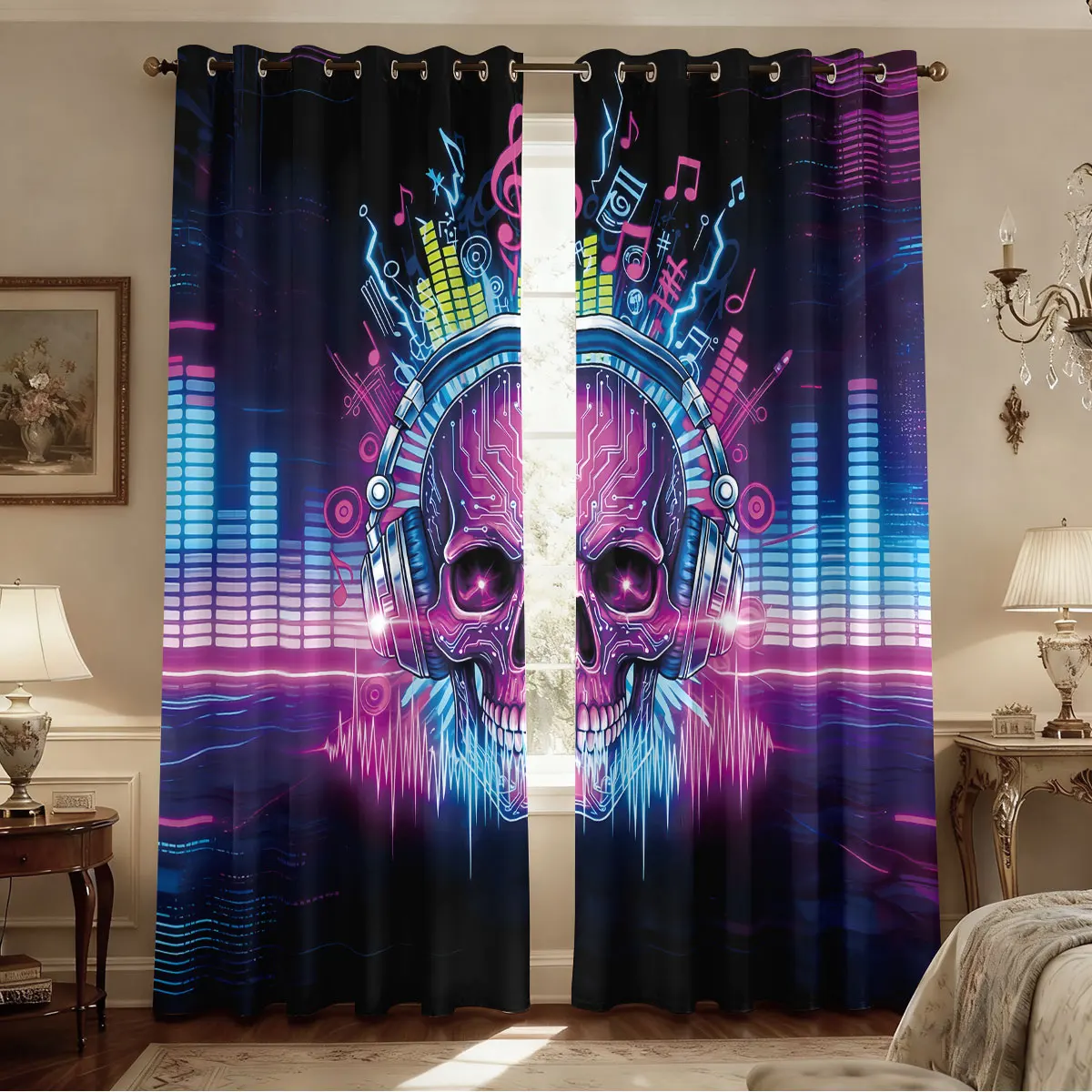 2pcs Cyber Style Animal Print Blackout Perforated Curtains With Multiple Sizes For Living Room And Bedroom Insulation Decoration
2pcs Cyber Style Animal Print Blackout Perforated Curtains With Multiple Sizes For Living Room And Bedroom Insulation Decoration