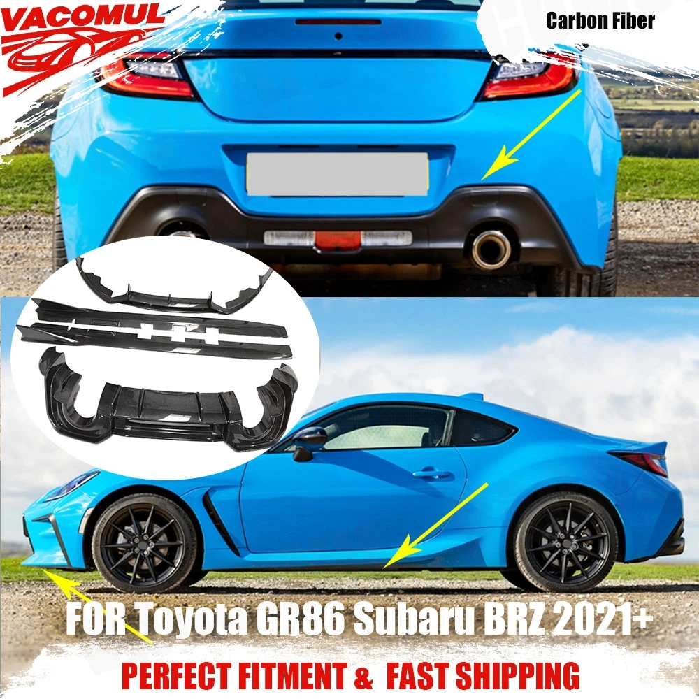 VACOMUL для Toyota GR86 Subaru BRZ 2021 + BodyKit, задний бампер из углеродного волокна, спойлер, диффузор, боковые юбки, спойлер переднего бампера 
VACOMUL для Toyota GR86 Subaru BRZ 2021 + BodyKit, задний бампер из углеродного волокна, спойлер, диффузор, боковые юбки, спойлер переднего бампера