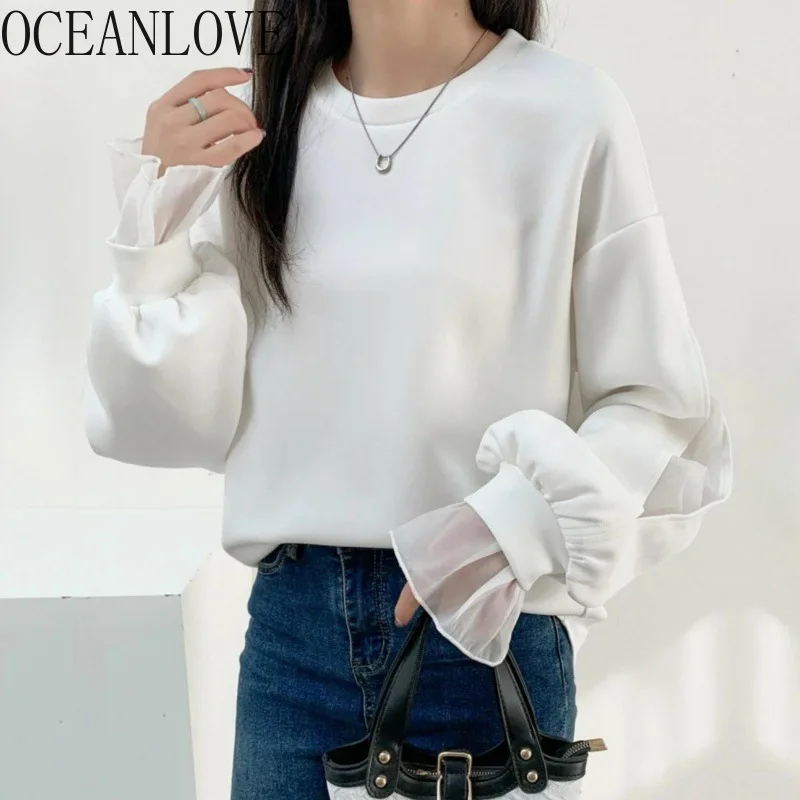 OCEANLOVE Искусственные женские рубашки и блузки из 2 частей, однотонные винтажные рубашки в японском стиле, милые сетчатые рубашки для весны и осени
OCEANLOVE Искусственные женские рубашки и блузки из 2 частей, однотонные винтажные рубашки в японском стиле, милые сетчатые рубашки для весны и осени