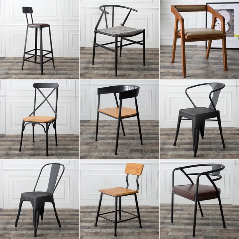 Loft American wrought iron cafe dining chair, casual back chair restaurant seat outdoor wrought iron chair wholesale
Loft American wrought iron cafe dining chair, casual back chair restaurant seat outdoor wrought iron chair wholesale