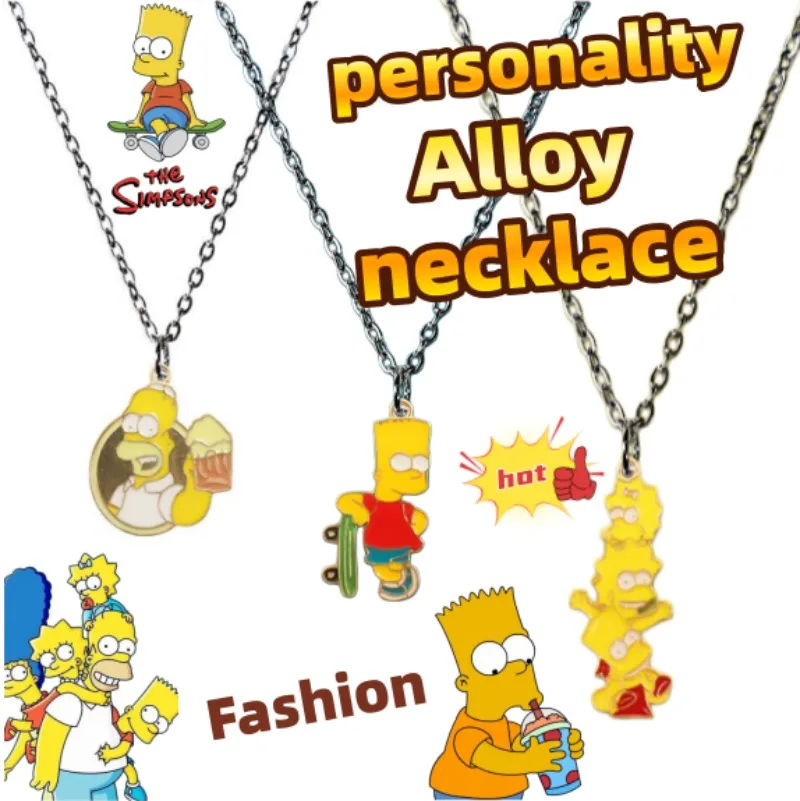 The Simpsons necklace, cute and fashionable cartoon personalized creative kawaii pendant charm, gift for a friend's birthday
The Simpsons necklace, cute and fashionable cartoon personalized creative kawaii pendant charm, gift for a friend's birthday