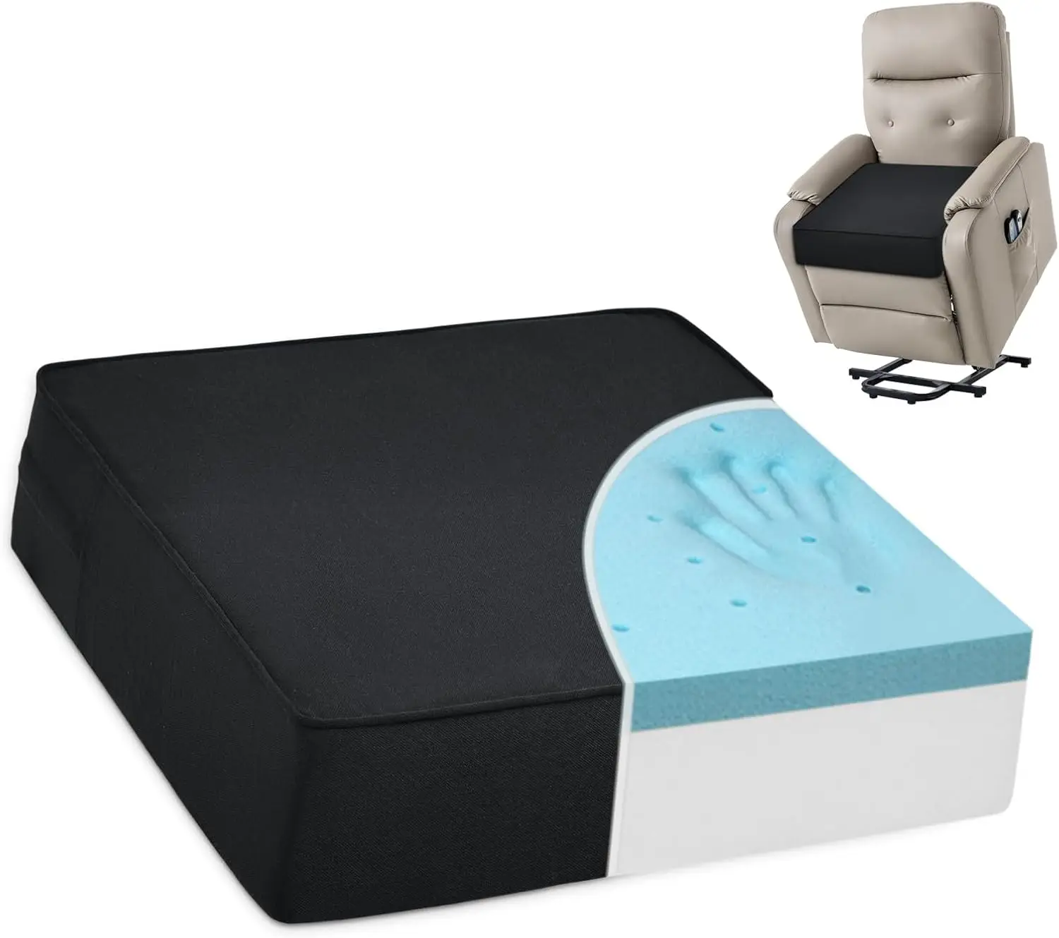 Extra Large Dual Layer Gel Memory Foam Seat Cushion for Elderly 20x20x5
Extra Large Dual Layer Gel Memory Foam Seat Cushion for Elderly 20x20x5