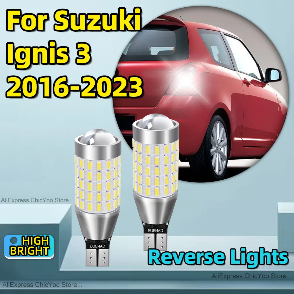 2PCS 6000K White T15 Auto Lamps Bulb W16W 912 Car LED Reverse Lights For Suzuki Ignis 3 2016 2017 2018 2019 2020 2021 2022 2023
2PCS 6000K White T15 Auto Lamps Bulb W16W 912 Car LED Reverse Lights For Suzuki Ignis 3 2016 2017 2018 2019 2020 2021 2022 2023