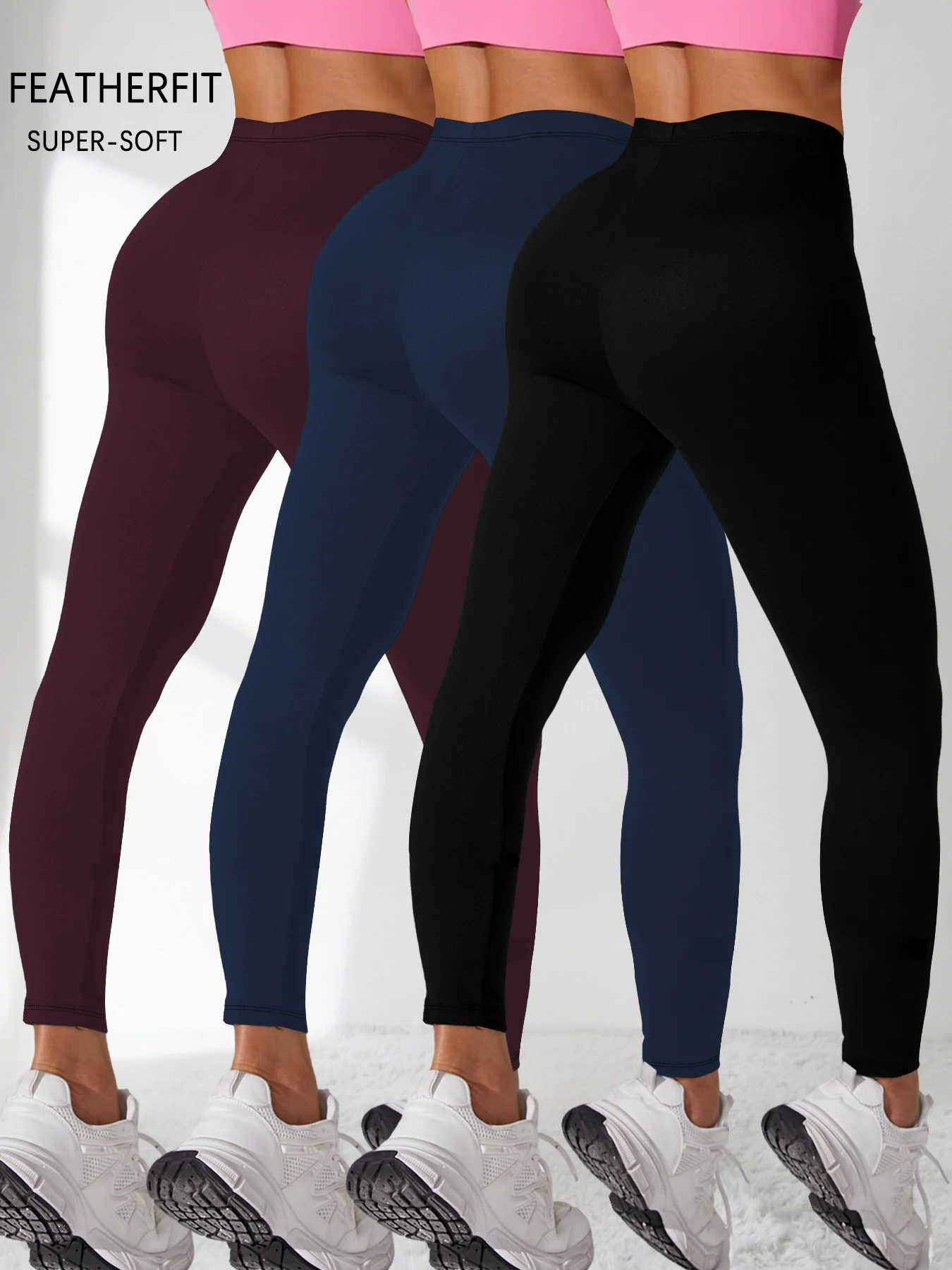 Комплект из 3 женских леггинсов с низкой посадкой для тренировок - супермягкие, высокоэластичные тайтсы для йоги, бега, тренировок и повседневной жизни
Комплект из 3 женских леггинсов с низкой посадкой для тренировок - супермягкие, высокоэластичные тайтсы для йоги, бега, тренировок и повседневной жизни