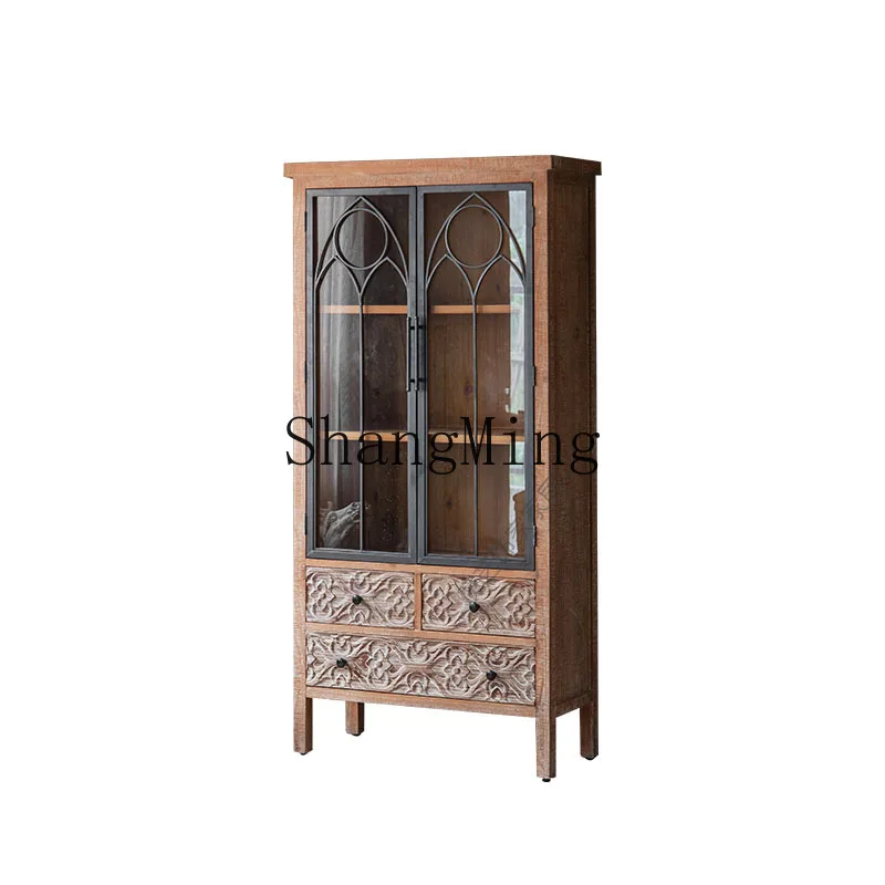 ZYY retro dining side cabinet glass door restaurant B & B hotel creative decoration cabinet
ZYY retro dining side cabinet glass door restaurant B & B hotel creative decoration cabinet