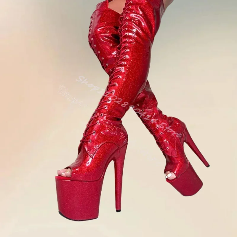 Red Cross Tied Peep Toe High Platform Boots Side Zipper Women Shoes Thin High Heels Novel Party Banquet 2024 Zapatos Para Mujere
Red Cross Tied Peep Toe High Platform Boots Side Zipper Women Shoes Thin High Heels Novel Party Banquet 2024 Zapatos Para Mujere