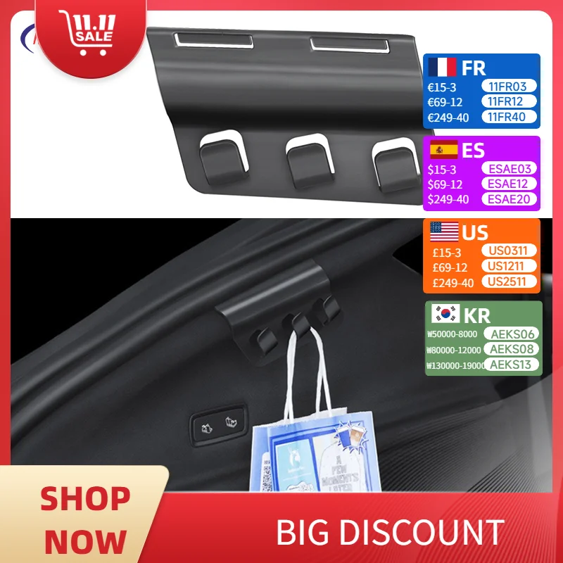 Trunk Storage Hook For Model Y Juniper 2025 ABS High Strength Bearing Pothook Hidden Installation Movable Multi - Hook Organizer
Trunk Storage Hook For Model Y Juniper 2025 ABS High Strength Bearing Pothook Hidden Installation Movable Multi - Hook Organizer