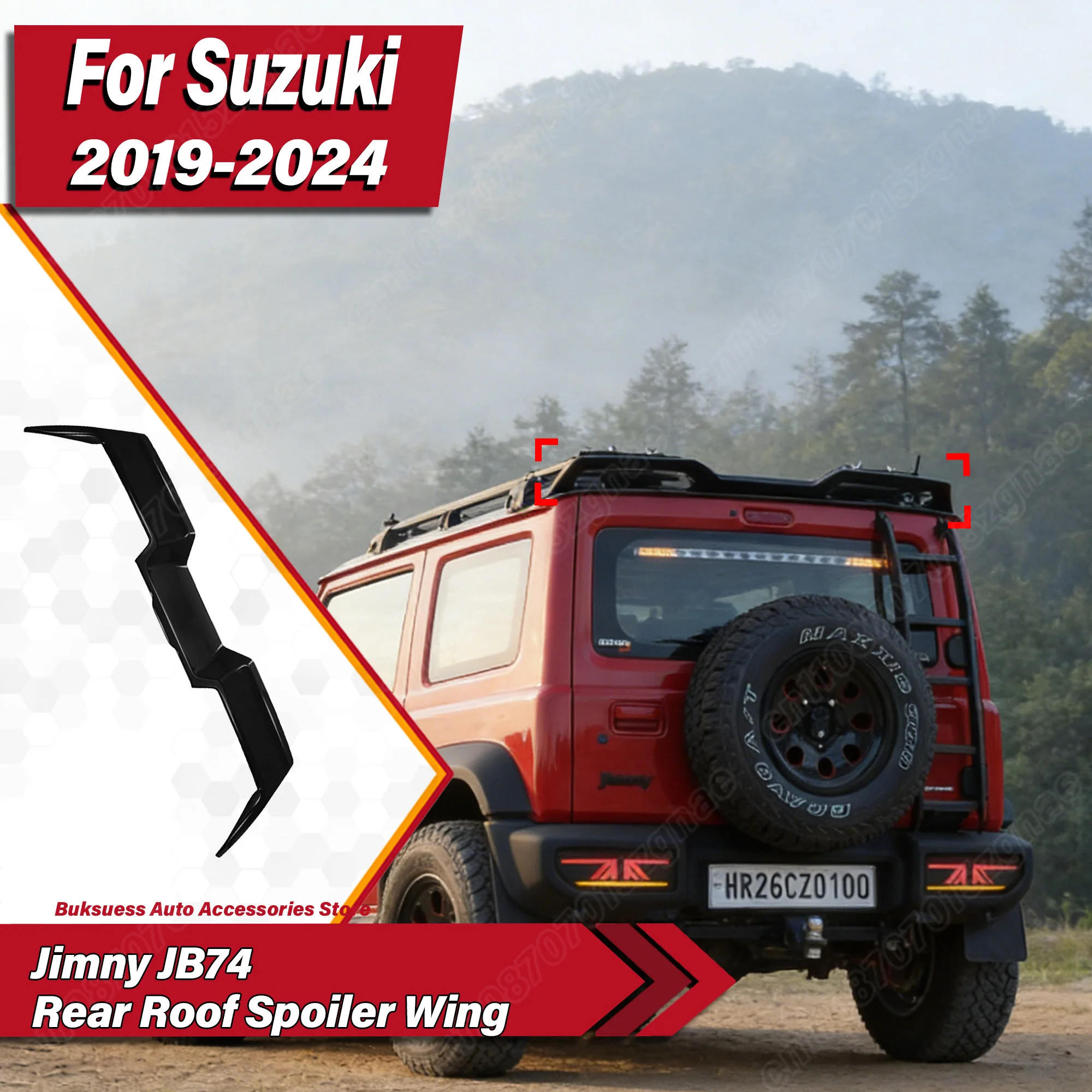 For Suzuki Jimny JB74 2019 2020 2021 2022 2023 2024 Automobile Rear Roof Spoiler Wing Car Rear Splitter Body Modification Kit
For Suzuki Jimny JB74 2019 2020 2021 2022 2023 2024 Automobile Rear Roof Spoiler Wing Car Rear Splitter Body Modification Kit