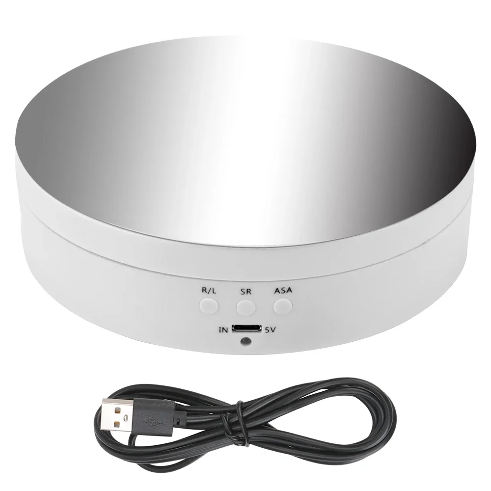 3 Speeds Electric Rotating Display Stand Mirror 360 Degree Turntable Jewelry Holder Battery/USB Power for Photography Shooting 
3 Speeds Electric Rotating Display Stand Mirror 360 Degree Turntable Jewelry Holder Battery/USB Power for Photography Shooting