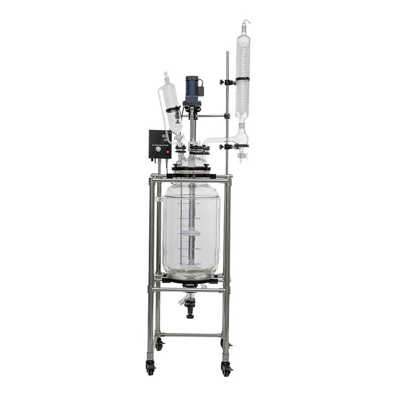 Laboratory Double Glass, Reactor, Electric Heating High Temperature Resistance, Synthetic Reactor, Small Jacketed Glass Reactor
Laboratory Double Glass, Reactor, Electric Heating High Temperature Resistance, Synthetic Reactor, Small Jacketed Glass Reactor