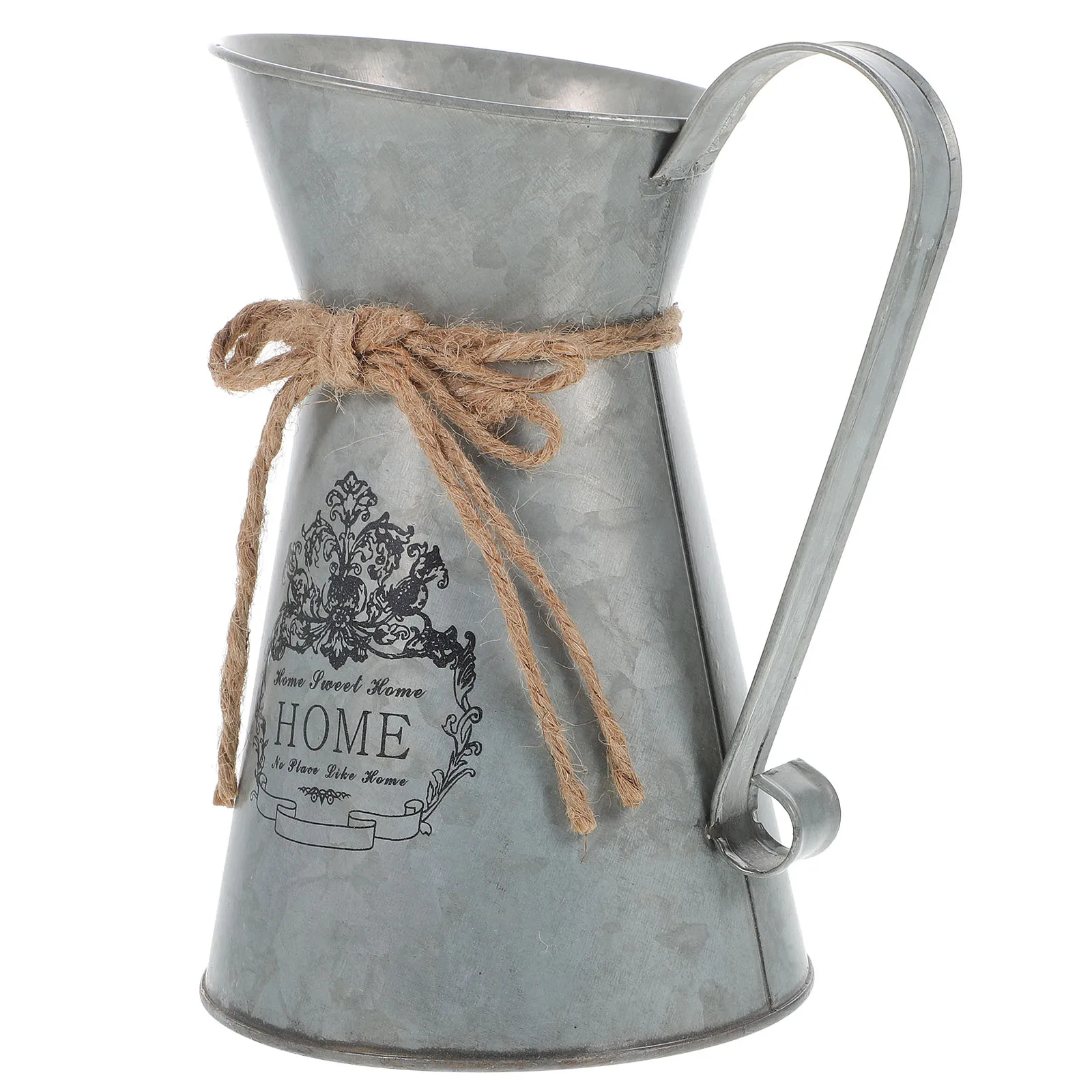 Vintage Iron Flowerpot Metal Bucket for Dried Flowers Plants Home Decoration Silver Stable Desktop Planter Floral Arrangement
Vintage Iron Flowerpot Metal Bucket for Dried Flowers Plants Home Decoration Silver Stable Desktop Planter Floral Arrangement