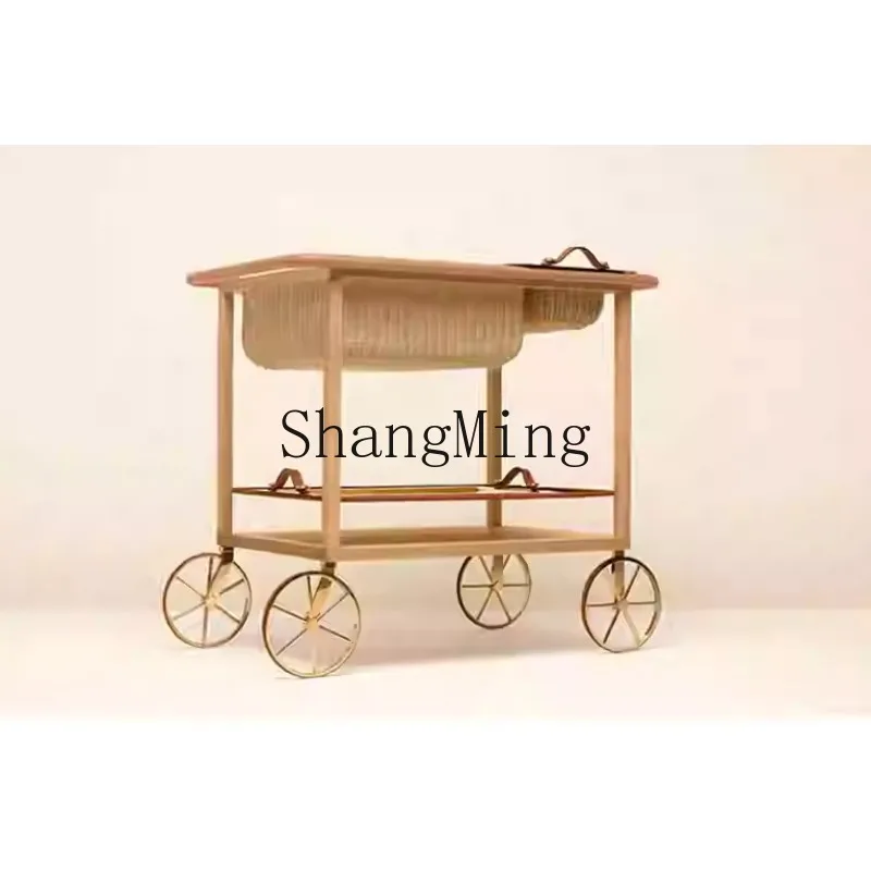 CL light luxury sofa side table mobile cart coffee table small apartment living room household with wheel rack
CL light luxury sofa side table mobile cart coffee table small apartment living room household with wheel rack